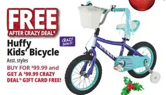 Ocean State Job Lot Huffy kids' bikes offer