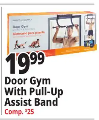 Ocean State Job Lot Door gym with pull-up assist band offer