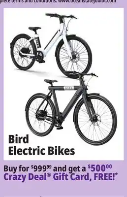 Ocean State Job Lot Electric bikes offer