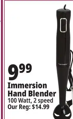 Ocean State Job Lot Toastmaster 2-speed immersion blender offer
