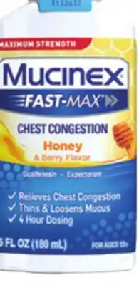 Ocean State Job Lot Mucinex fast max chest congestion offer