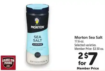 Safeway Morton Sea Salt 17.6 oz offer