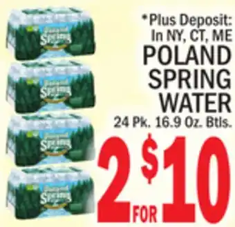 C Town Poland spring water offer