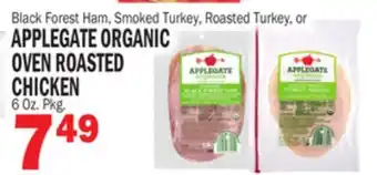 C Town Applegate organic oven roasted chicken offer