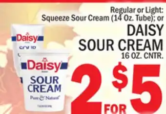 C Town Daisy sour cream 16 oz. cntr offer