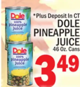 C Town Dole pineapple juice offer