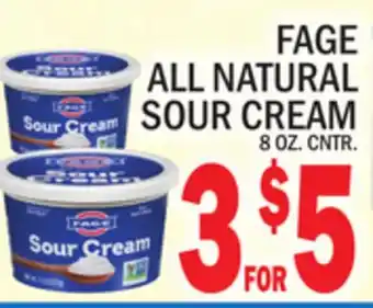 C Town Fage all natural sour cream offer