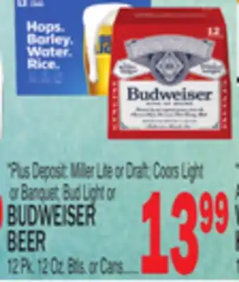 C Town Budweiser beer offer