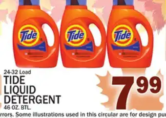 C Town Tide liquid detergent offer