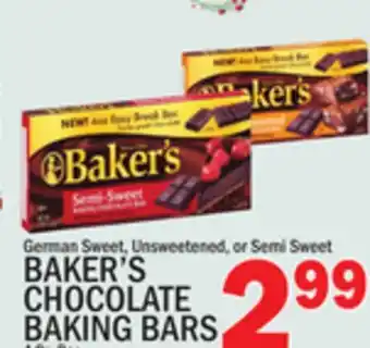 C Town Baker's chocolate baking bars offer