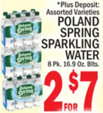 C Town Poland spring sparkling water offer