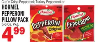 C Town Hormel pepperoni pillow pack offer