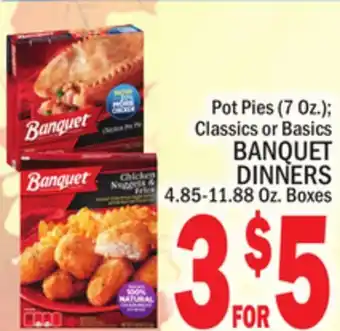 C Town Banquet dinners 4.85-11.88 oz. boxes offer