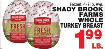 Bravo Supermarkets Shady brook farms whole turkey breast offer