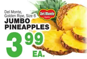 Bravo Supermarkets Del monte jumbo pineapples offer