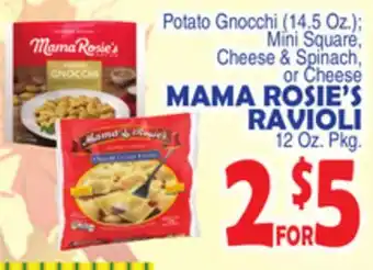 Bravo Supermarkets Mama rosie's ravioli 12 oz. pkg offer