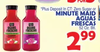 Bravo Supermarkets Minute maid aguas frescas offer