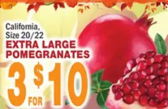 Bravo Supermarkets Extra large pomegranates offer