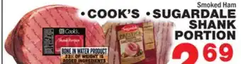 Bravo Supermarkets Cook's sugardale shank portion offer