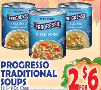 Bravo Supermarkets Progresso traditional soups offer