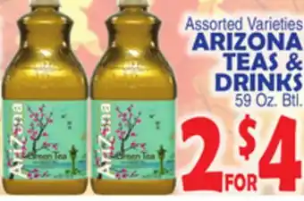 Bravo Supermarkets Arizona teas & drinks offer