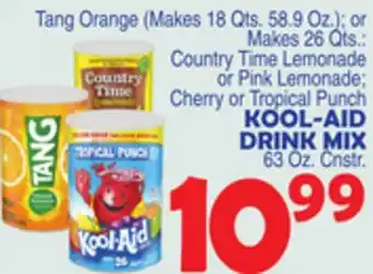 Bravo Supermarkets Kool-aid drink mix 63 oz. cnstr offer