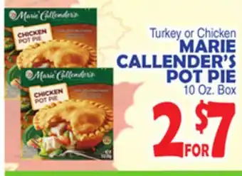 Bravo Supermarkets Marie callender's pot pie offer