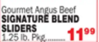 Bravo Supermarkets Gourmet angus beef signature blend sliders offer