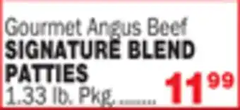 Bravo Supermarkets Gourmet angus beef signature blend patties offer