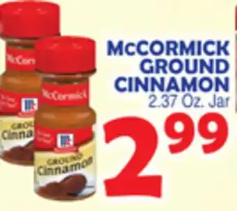 Bravo Supermarkets Cormick ground cinnamon offer