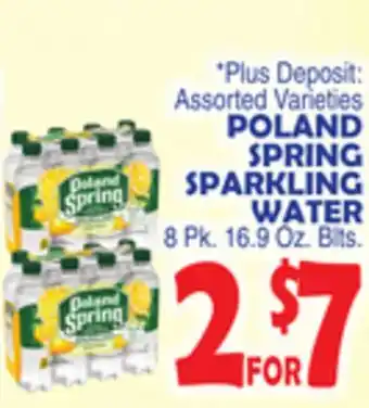 Bravo Supermarkets Poland spring sparkling water offer
