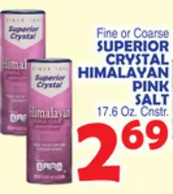 Bravo Supermarkets Superior crystal himalayan pink salt offer