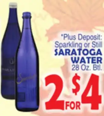 Bravo Supermarkets Still saratoga water offer