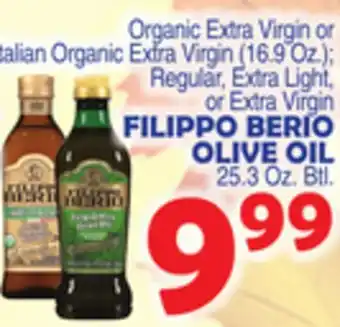 Bravo Supermarkets Filippo berio olive oil 25.3 oz. btl offer