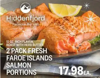 Kings Food Markets 2 pack fresh faroe islands salmon portions offer