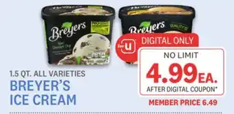 Kings Food Markets Breyer's ice cream offer