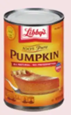 Kings Food Markets Libby's pure pumpkin offer