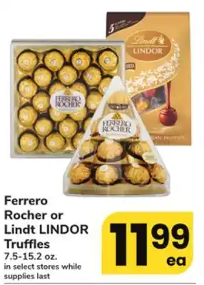 ACME Ferrero rocher or lindt lindor truffles offer