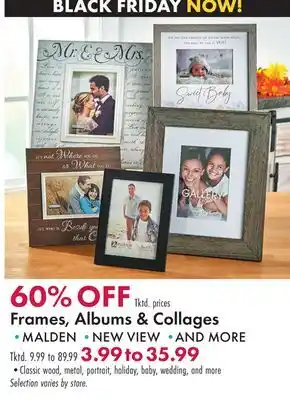 Boscov's Frames, albums & collages offer