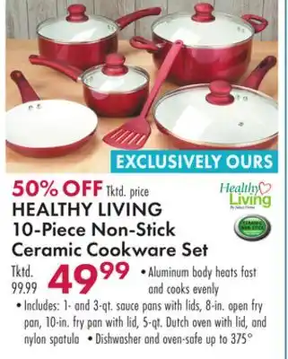 Boscov's Healthy living 10-piece non-stick ceramic cookware set offer