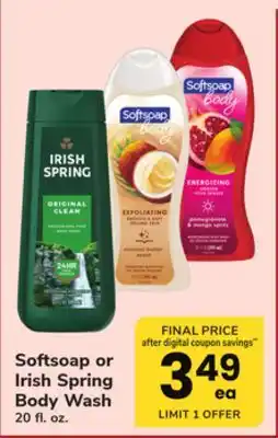 ACME Softsoap or irish spring body wash offer