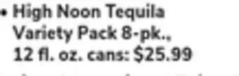 ACME High noon tequila variety pack offer