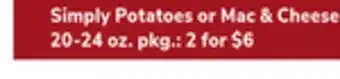 ACME Simply potatoes offer
