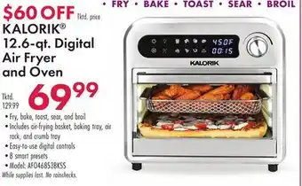 Boscov's Kalorik 12.6-qt. digital air fryer and oven offer