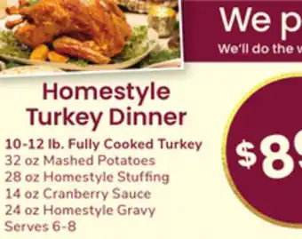 ACME Homestyle turkey dinner offer