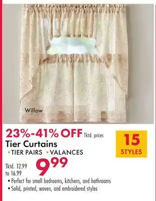 Boscov's Tier curtains offer
