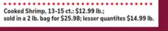 ACME Cooked shrimp offer
