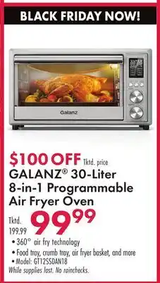 Boscov's Galanz 30-liter 8-in-1 programmable air fryer oven offer