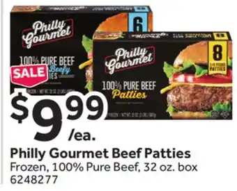 Stop&Shop Philly gourmet beef patties offer