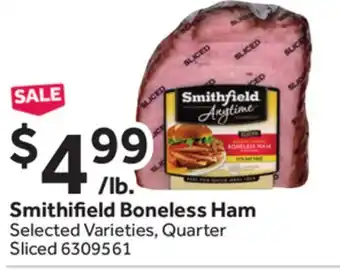 Stop&Shop Smithfield boneless ham offer